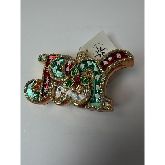 Christopher Radko Other - Christopher Radko Joy Jubilee 01-0156-0 Blown Glass Christmas Ornament 2001